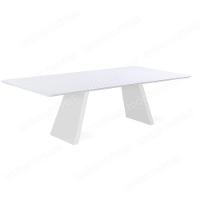 Mesa De Jantar Nirvana Livia 160 Cm Retangular Borda Arredondada Madeira Off White - 1