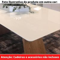 Mesa De Jantar Nirvana Livia 160 Cm Retangular Borda Arredondada Madeira Off White - 2