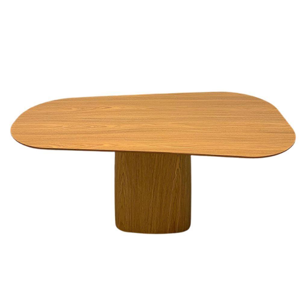 Mesa De Jantar Modelar Orgânica 140x90cm Madeira Freijo - 1