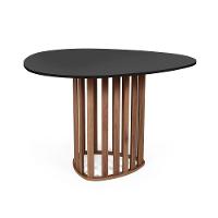 Mesa De Jantar Orgânica 4 Lugares 120x118cm Preto/noronha - Straub Web - 3