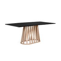 Mesa De Jantar Retangular 8 Lugares 200x90cm Gabi Preto/jade - Straub Web - 1