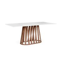 Mesa De Jantar Retangular 6 Lugares 180x90cm Gabi Branco/noronha - Straub Web - 1