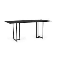 Mesa De Jantar Retangular Industrial 6 Lugares 200x90cm Atos Preta - Straub Web - 1