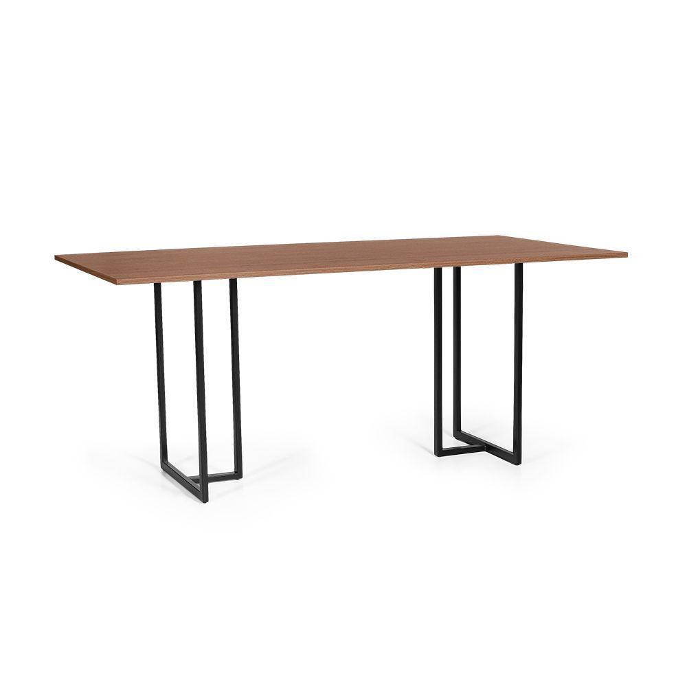 Mesa De Jantar Retangular Industrial 6 Lugares 180x90cm Atos Noronha - Straub Web - 1