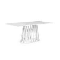 Mesa De Jantar Retangular 6 Lugares 180x90cm Gabi Branca - Straub Web - 1