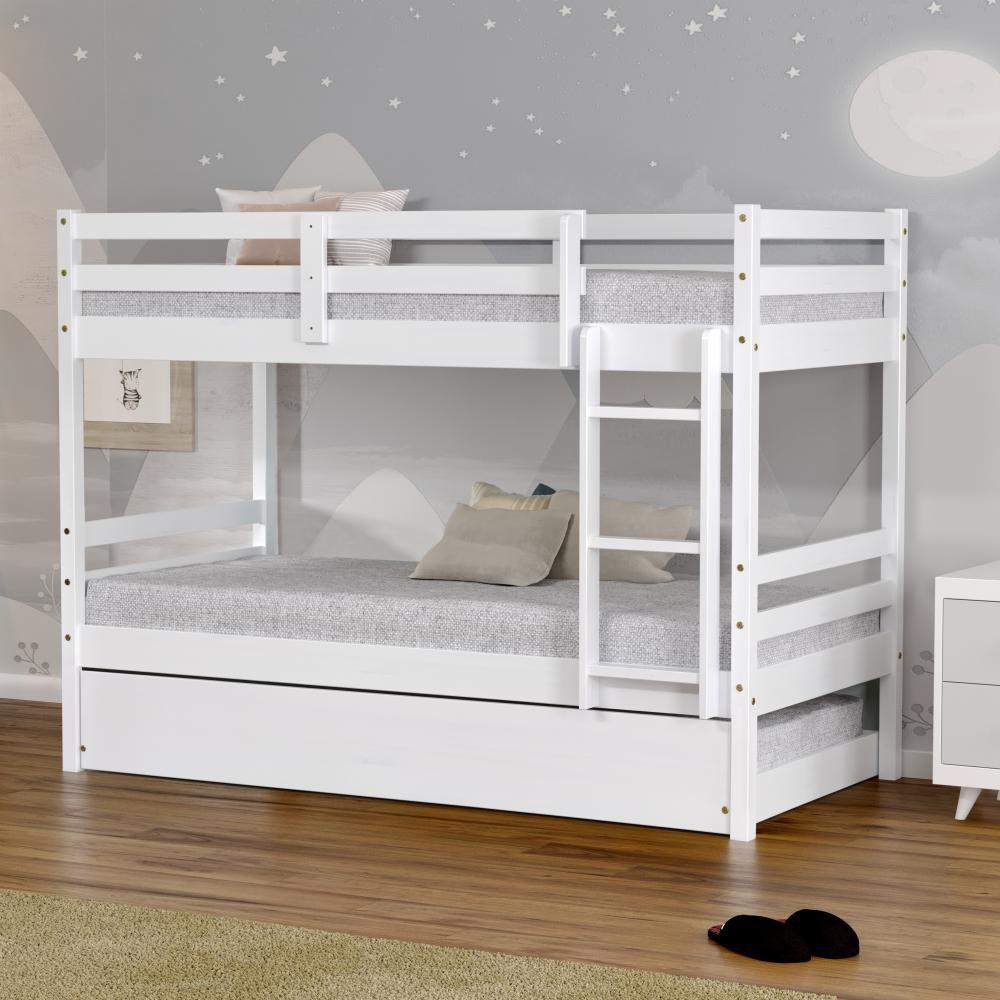 Treliche Solteiro Eco Madeira Maciça Branco Mobilistore - 1