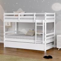 Treliche Solteiro Eco Madeira Maciça Branco Mobilistore - 1