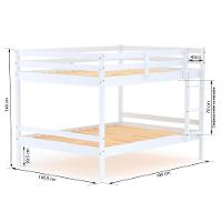 Beliche Casal Casal Eco Madeira Maciça Branco Mobilistore - 3