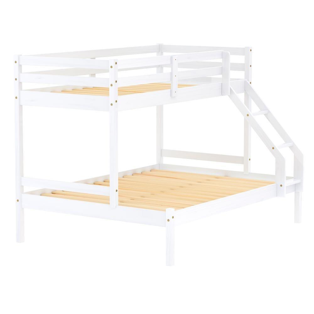 Beliche Com Cama Casal Eco Madeira Maciça Branco Mobilistore - 3