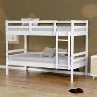 Beliche Solteiro Eco Madeira Maciça Branco Mobilistore - 1