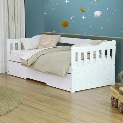 Bicama Solteiro Madeira Maciça Branco Mobilistore