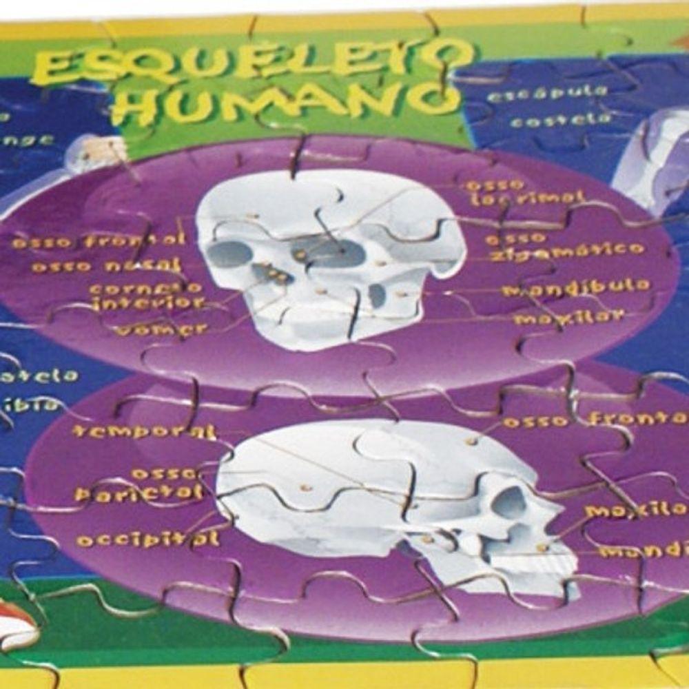 Quebra-cabeças - Corpo Humano - 80 Peças Cada - Algazarra - 3