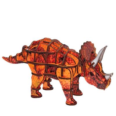 Quebra Cabeça Planet Adventure 3d - Triceratops - 5452 - Brincadeira De Criança