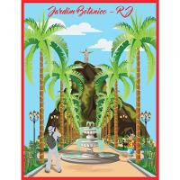 Quebra Cabeça 1014 Peças - Jardim Botânico Rj - 98 X 74cm - 1