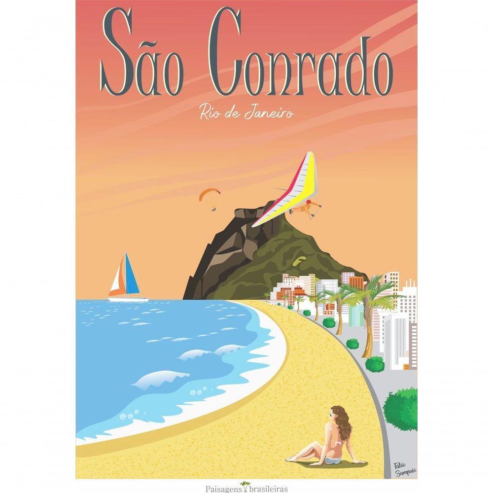 Quebra Cabeça Praia De São Conrado 1014 Peças - 98 X 70cm - 1