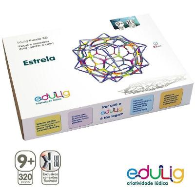 Quebra-cabeça Edulig Puzzle 3d Estrela - 320 Peças