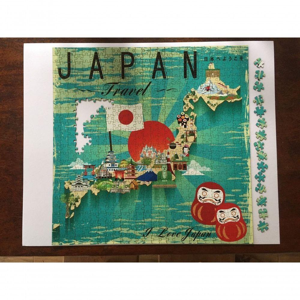 Quebra Cabeça Mapa Ilustrativo Japão 676 Pçs 78 X 78cm - 1