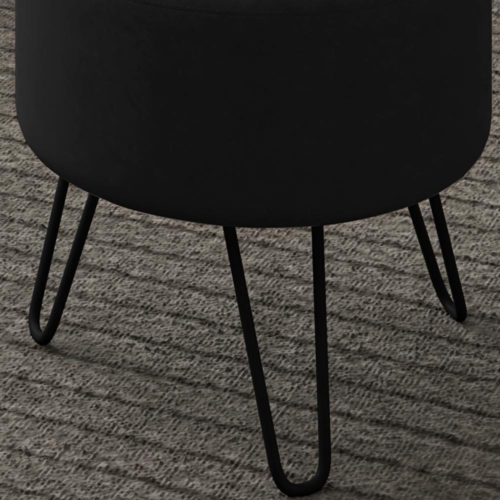 Kit 2 Puff Puf Para Sala Pes Metal Small Veludo Sl 944 Peer Sl 944 - 4