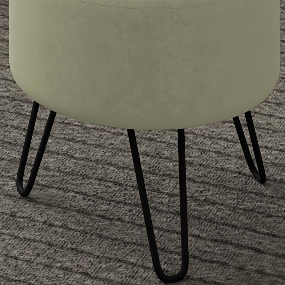 Kit 2 Puff Puf Para Sala Pes Metal Small Veludo Sl 940 Peer Sl 940 - 2