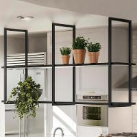 Prateleira Teto E Parede Estilo Industrial Aurum Preto Dhom Preto - 6