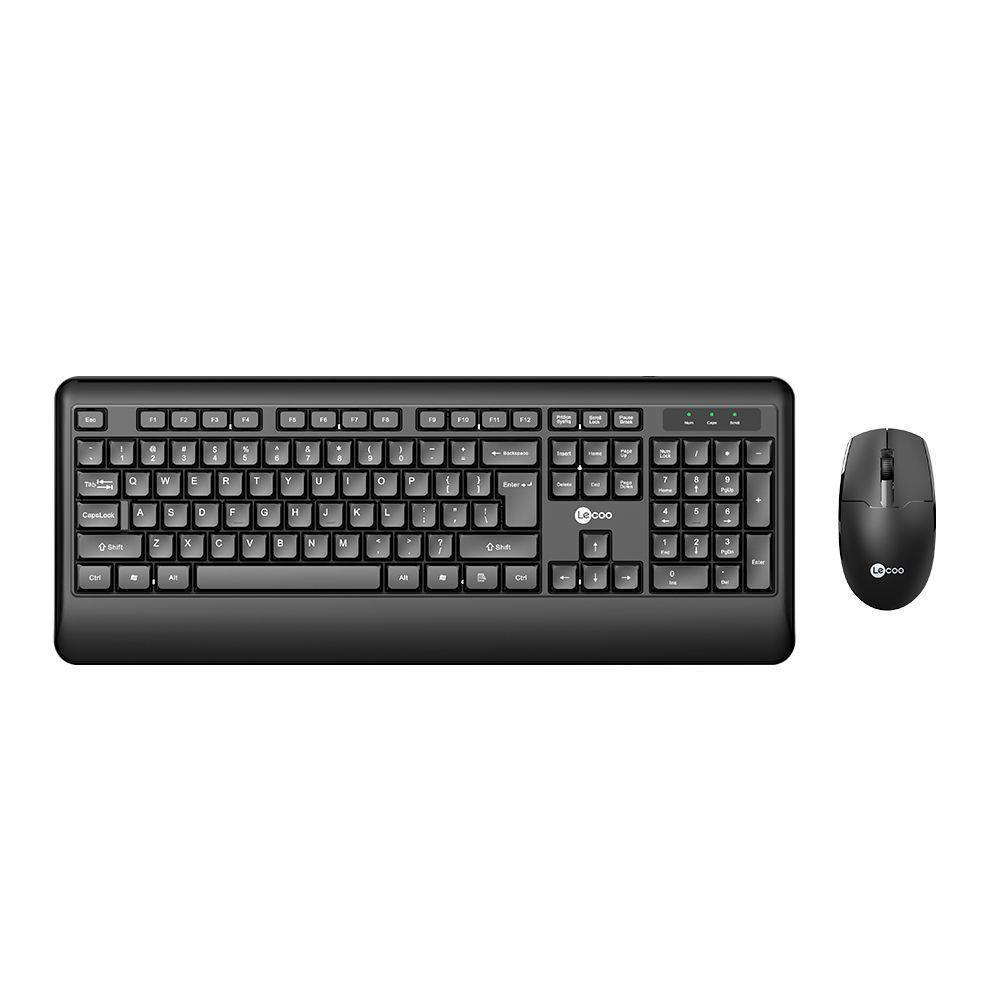 Kit Teclado E Mouse Sem Fio Preto - Lecoo - Modelo Kw202 - 2