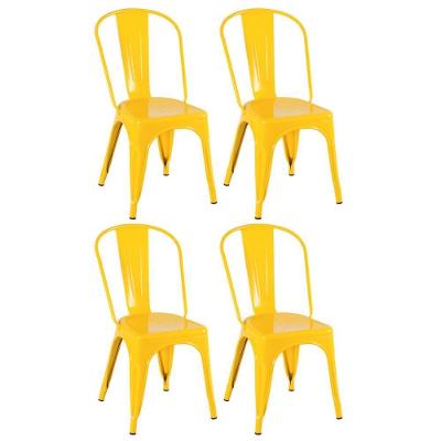 Kit 4 Cadeiras Amarelo