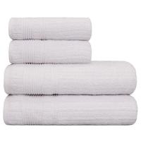 Jogo Toalha De Banho 4 Peças Sonata Fio Penteado Appel Branco - 1