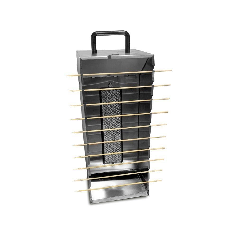 Kit - Churrasqueira 10 Espetinhos Churrasquito A Gás Pr-199 + 100 Espetinhos - Progás - 8