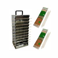 Kit - Churrasqueira 10 Espetinhos Churrasquito Elétrico Pr-199e 220v + 100 Espetinhos - Progás 220v - 1