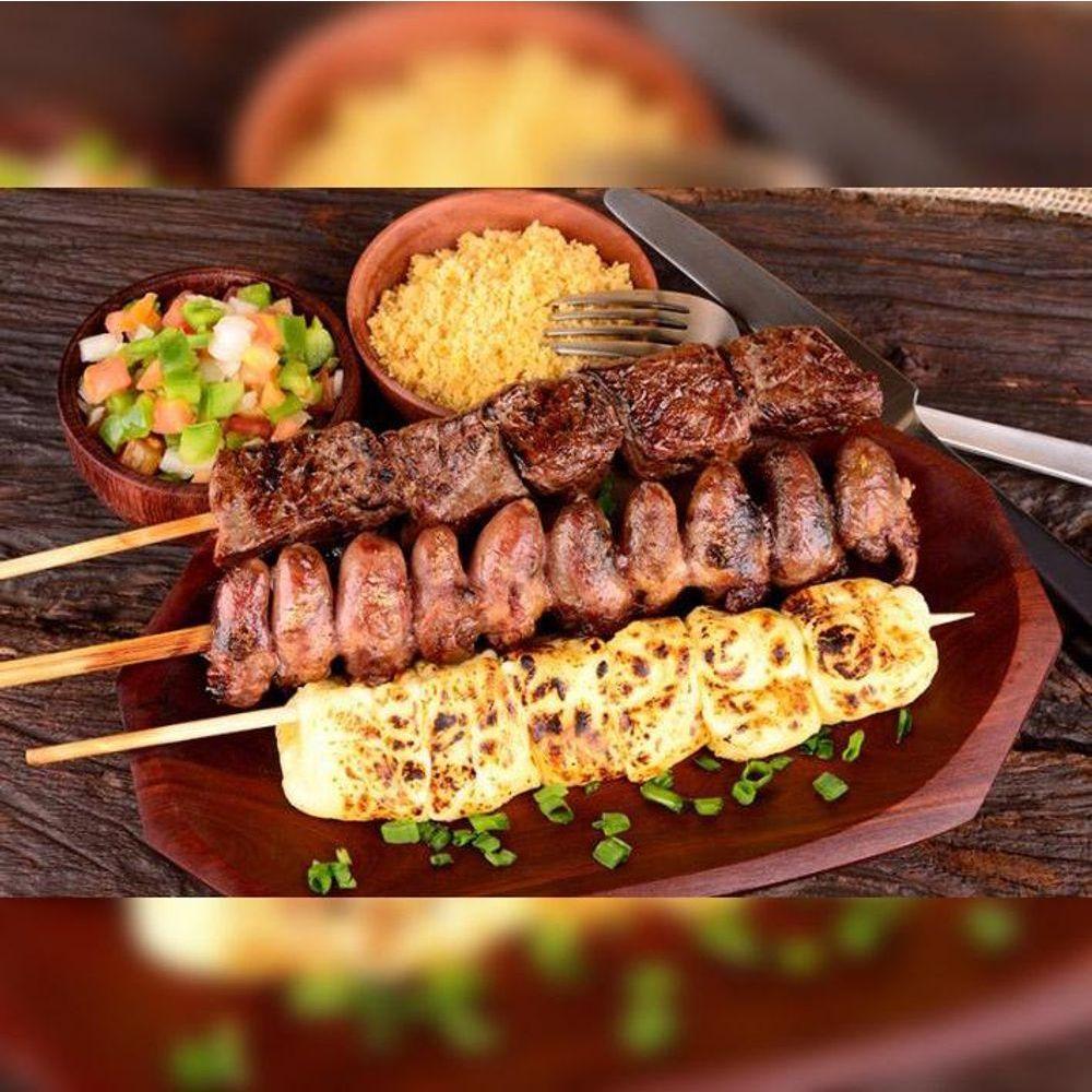 Kit - Assador Churrasquito 10 Espetinhos Em Inox Pr-199 + Kit Gás 1kg - Progás - 3