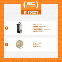 Kit - Assador Churrasquito 10 Espetinhos Em Inox Pr-199 + Kit Gás 1kg - Progás - 2