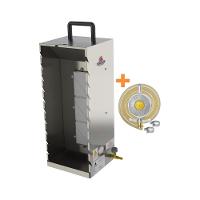 Kit - Assador Churrasquito 10 Espetinhos Em Inox Pr-199 + Kit Gás 1kg - Progás - 5