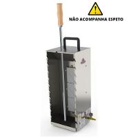 Kit - Assador Churrasquito 10 Espetinhos Em Inox Pr-199 + Kit Gás 1kg - Progás - 6