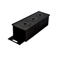 Fogão Caipira com Chapa 3 Furos de Ferro Fundido 65x27x23cm - 1