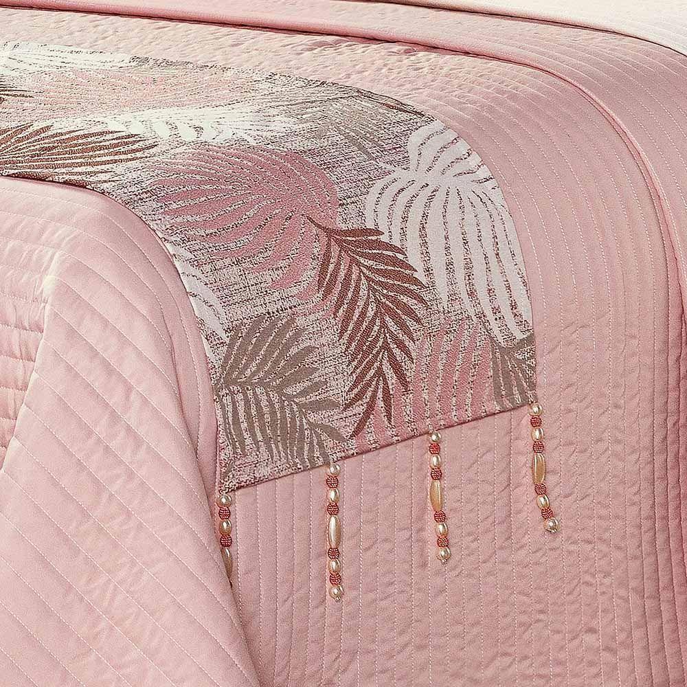 Kit Cobre Leito Royale Micropercal Dupla Face King 08 Peças - Rosê - 3