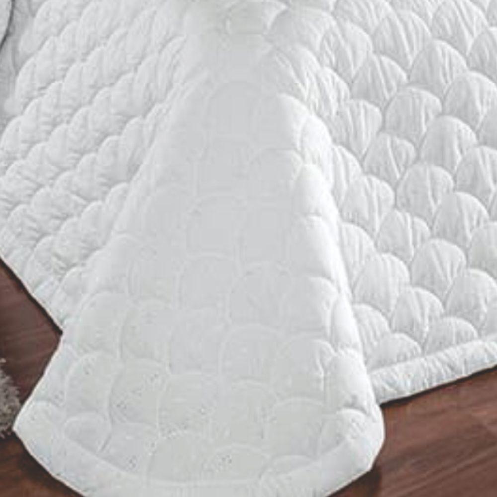 Colcha Cobre Leito Colossal King Com Lese 3 Peças - Branco - 2
