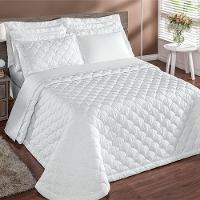 Colcha Cobre Leito Colossal King Com Lese 3 Peças - Branco - 1