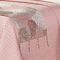 Kit Cobre Leito Royale Micropercal Dupla Face Queen 08 Peças - Rosê - 2