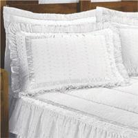 Colcha Lese Solteiro Com Babado Duplo 04 Peças - Branca 100% Brasileira - 2