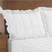 Colcha Fenix Lese Solteiro Com Babado 03 Peças - Branca - 3