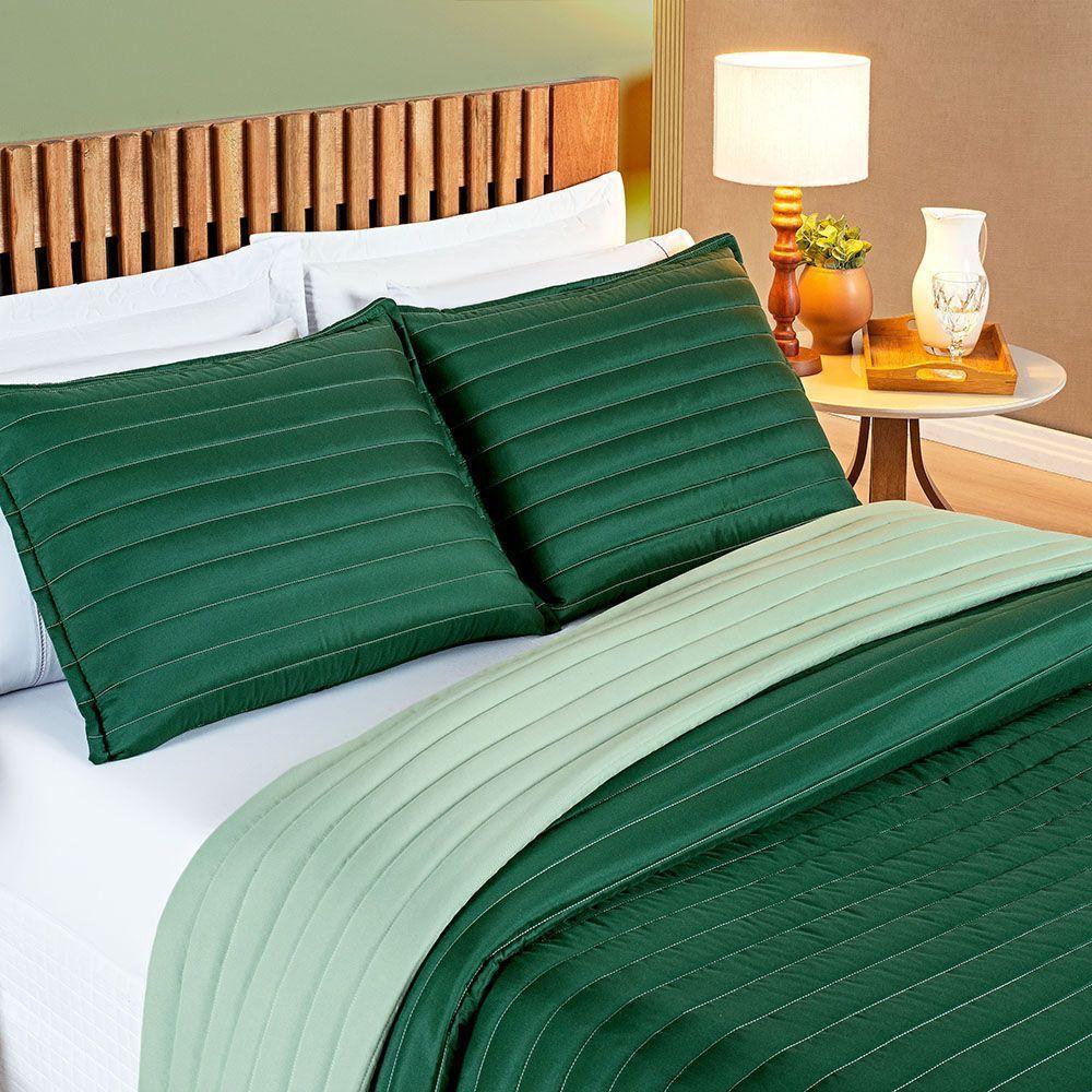 Cobre Leito Millenyum Queen Dupla Face 3 Peças - Esmeralda - 2