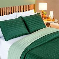 Cobre Leito Millenyum Queen Dupla Face 3 Peças - Esmeralda - 2