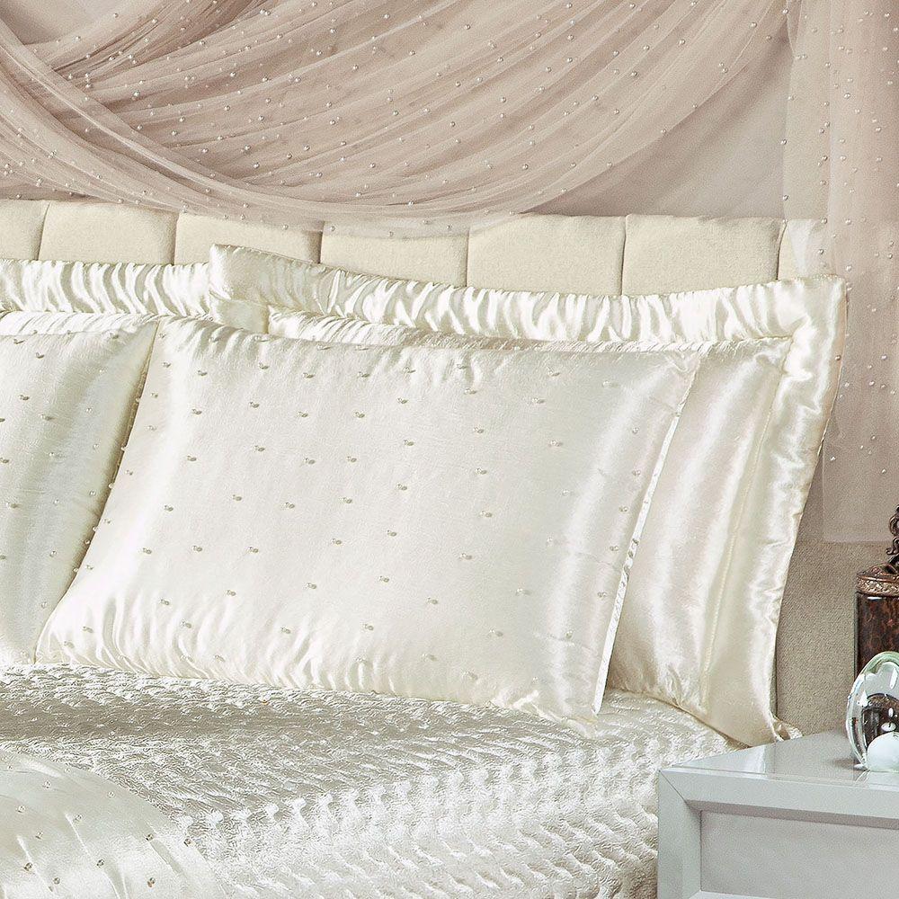 Kit Cobre Leito Lua De Mel Cetim Liso King 10 Peças - Palha - 3