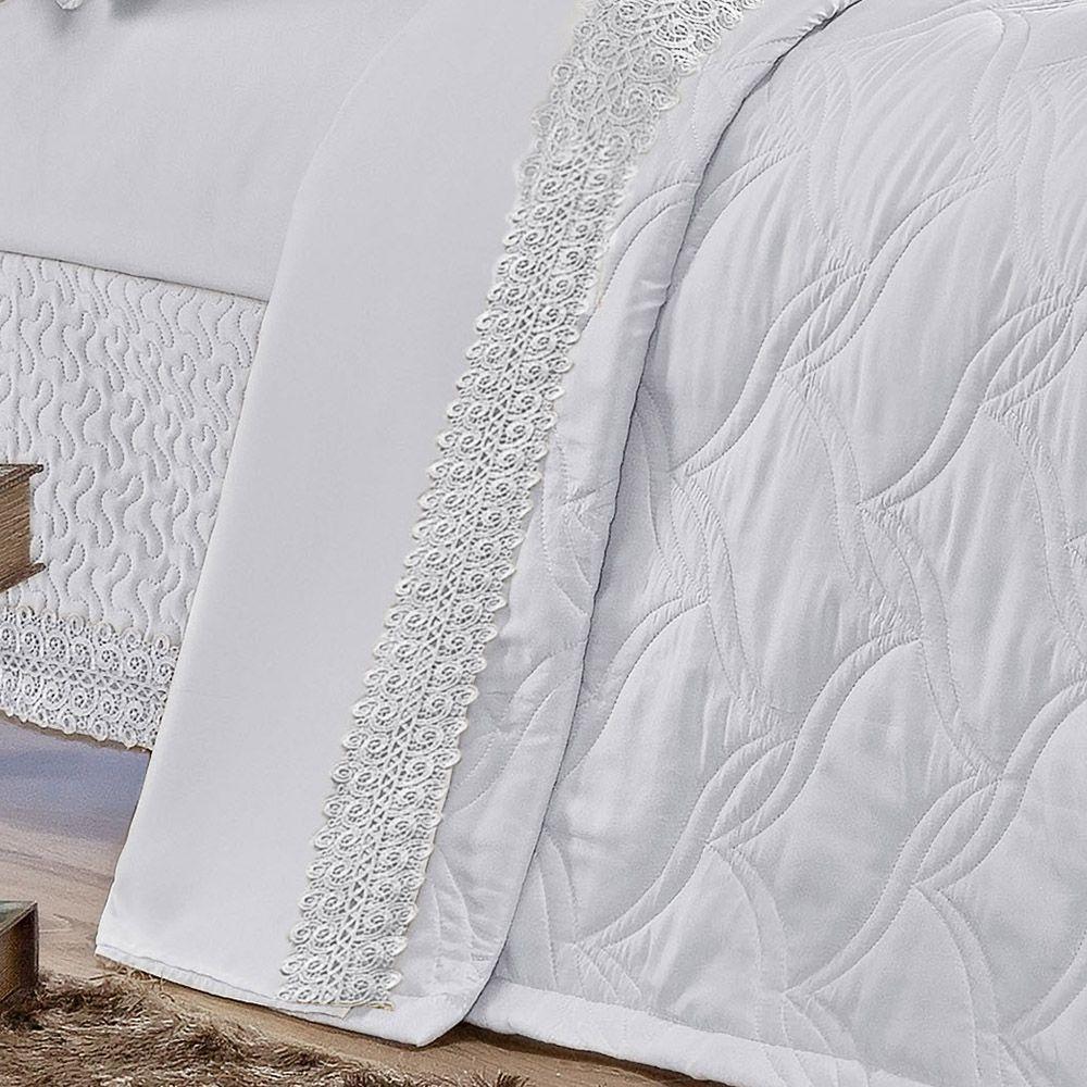 Kit Cobre Leito King Renascence Micropercal 07 Peças - Branco - 3