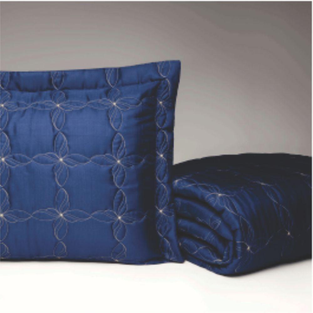 Kit Edredom - Cobre Leito - Lençol Barroco Queen 10 Peças 180 Fios - - 5