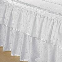 Colcha Casa Show Lese Casal King Com Babado Duplo 07 Peças - Branca - 3