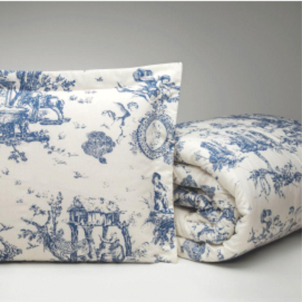 Kit Edredom E Cobre Leito Barroco Queen 06 Peças 180 Fios - - 2