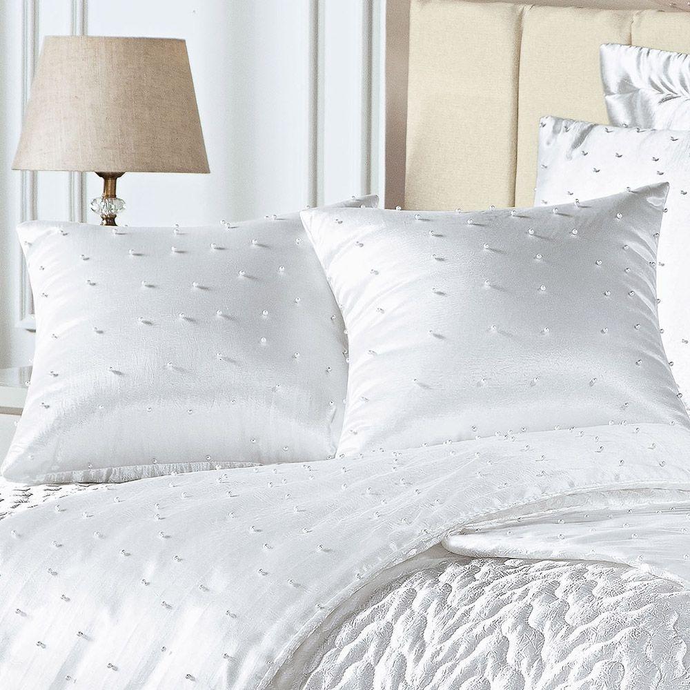 Kit Cobre Leito Lua De Mel Cetim Liso King 10 Peças - Branco - 3