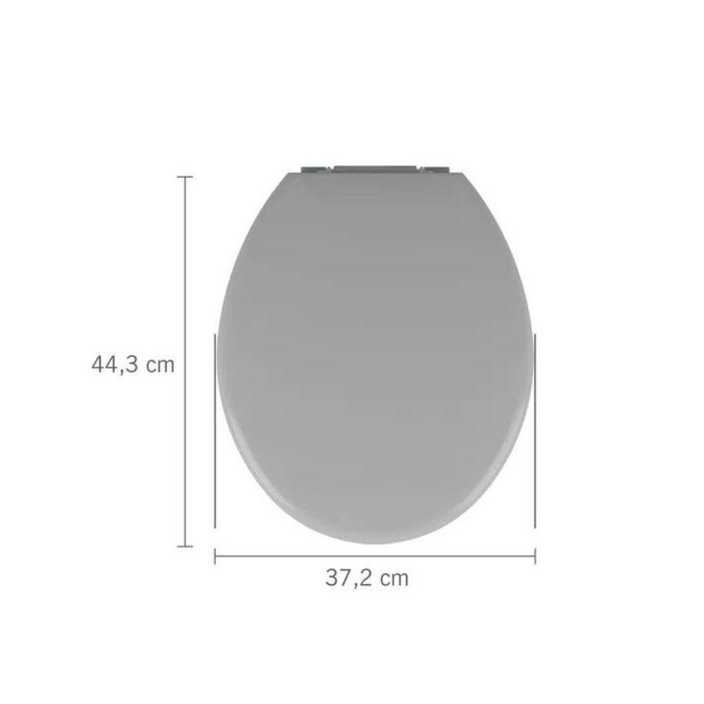 Assento Almofadado Oval - Astra Cinza - 7
