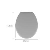 Assento Almofadado Oval - Astra Cinza - 7